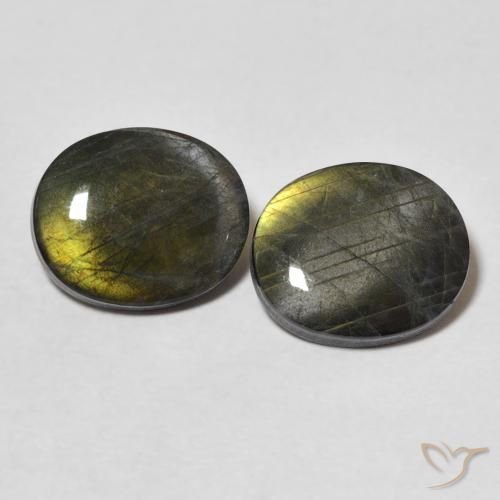 3.65ctw Natural Multicolor Espectrolita, Ovalada, Opaco