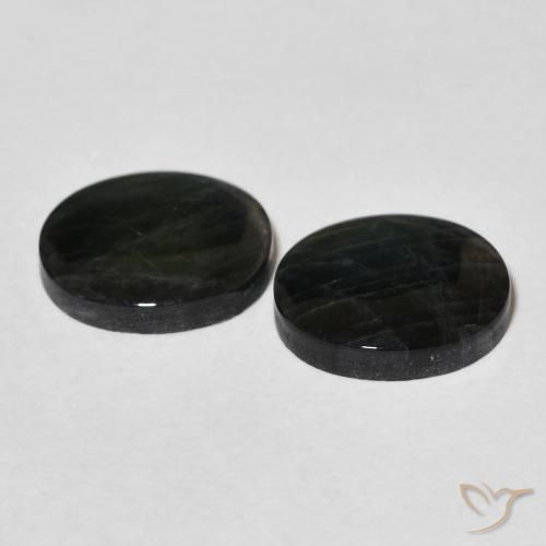 Gemas de Espectrolita Multicolor natural de 3.65 ct, Ovalada, Opaco