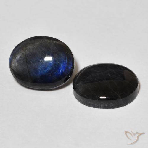 Gemas de Espectrolita Multicolor natural de 4.23 ct, Ovalada, Opaco