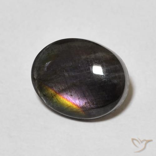 2.09ct Natural Multicolor Espectrolita, Ovalada, Opaco
