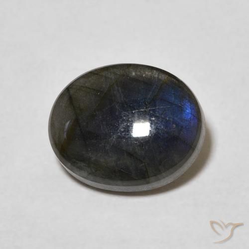 Espectrolita Multicolor natural de 2.12 ct, Ovalada, Opaco