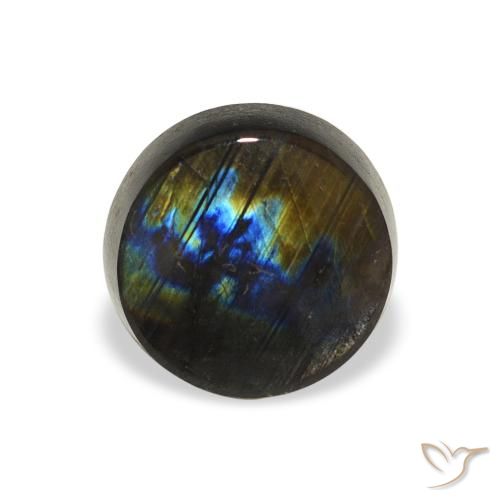 1.46ct Natural Multicolor Espectrolita, Redondo, Opaco