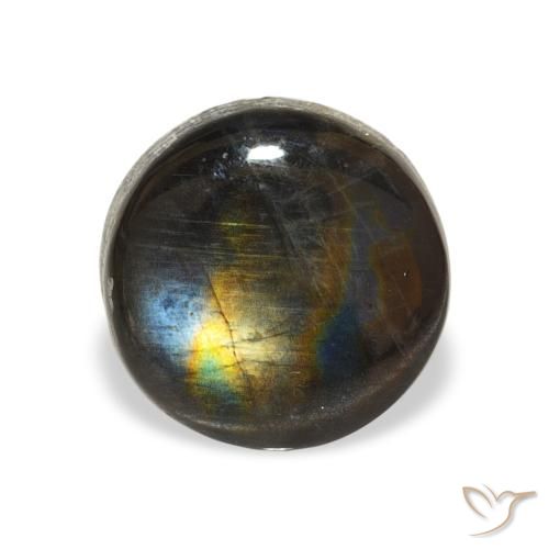 1.59ct Natural Multicolor Espectrolita, Redondo, Opaco