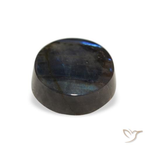 Espectrolita Multicolor natural de 1.40 ct, Redondo, Opaco