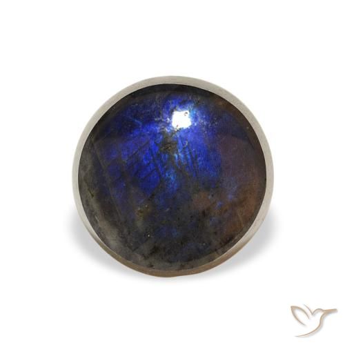 1.43ct Natural Multicolor Espectrolita, Redondo, Opaco