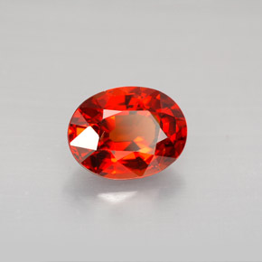 Hilo de espesartita Naranja rojizo natural de 2.51 ct, Corte Óvalo, VS-SI