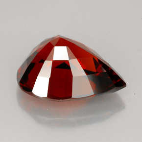 Granate espesartita naranja natural de 8,83 ct, en forma de pera, VVS-VS