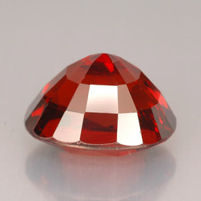 Granate espesartita rojo natural de 7,68 ct, corte óvalo, VVS-VS