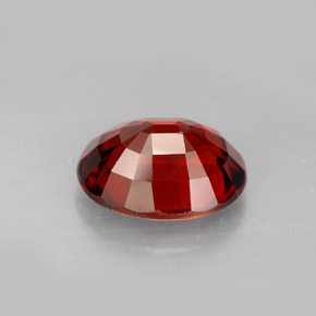 Granate espesartita rojo natural de 7,03 ct, corte óvalo, VVS-VS