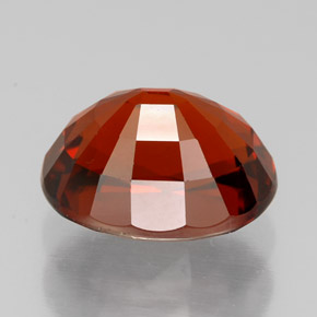 Granate espesartita rojo natural de 5,72 ct, corte óvalo, VVS-VS