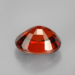 Granate espesartita naranja natural de 6,74 ct, corte óvalo, VVS-VS
