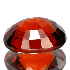 Hilo de espesartita Naranja rojizo natural de 6.63 ct, Corte Óvalo, IF