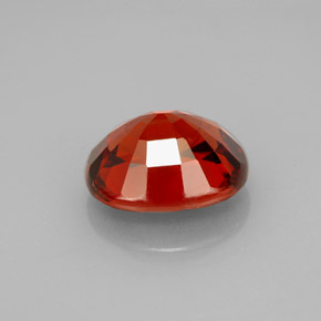Granate espesartita naranja natural de 5,24 ct, corte óvalo, VVS