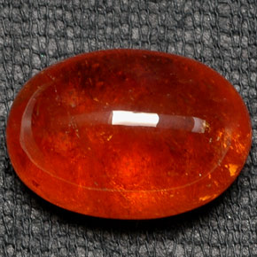 Granate espesartita naranja natural de 19,29 ct, transparente, transparente / translúcido