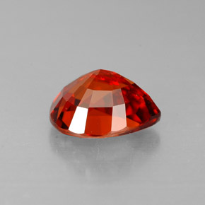 Granate espesartita naranja natural de 1,91 ct, en forma de pera, VS