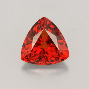 Granate espesartita naranja natural de 1,85 ct, trillón, VVS-VS
