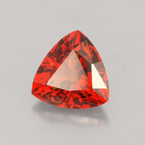 Granate espesartita naranja natural de 1,85 ct, trillón, VVS-VS