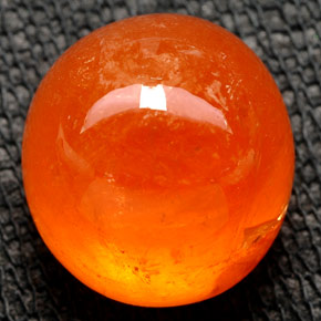 Hilo de espesartita Naranja mandarina natural de 15.44 ct, Transparente, Transparente / Translúcido
