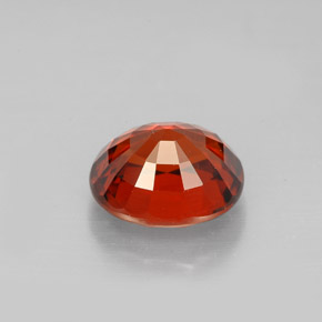 Granate espesartita naranja natural de 2,77 ct, corte óvalo, VS