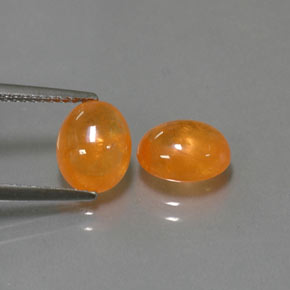Gemas de granate espesartita naranja natural de  ct, transparente, transparente / translúcido