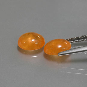 Gemas de granate espesartita naranja natural de  ct, transparente, transparente / translúcido