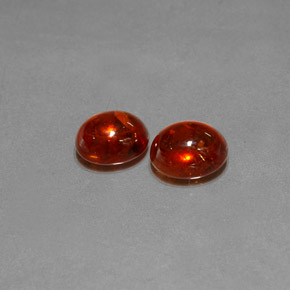 Gemas de granate espesartita rojo natural de  ct, transparente, transparente / translúcido