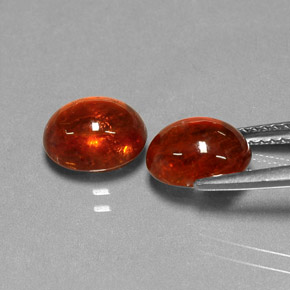 Gemas de granate espesartita naranja natural de  ct, transparente, transparente / translúcido