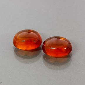 Gemas de granate espesartita naranja natural de  ct, transparente, transparente / translúcido