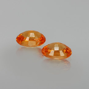 Gemas de granate espesartita naranja natural de  ct, corte óvalo, VS