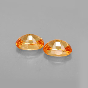 Gemas de granate espesartita naranja natural de  ct, corte óvalo, VS-SI