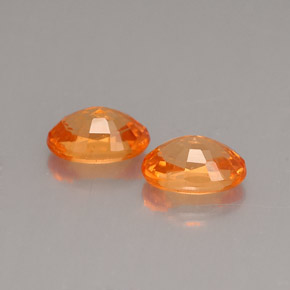 Gemas de granate espesartita naranja natural de  ct, corte óvalo, VS-SI