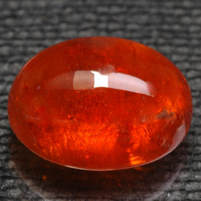 Granate espesartita naranja natural de 6,07 ct, transparente, transparente / translúcido