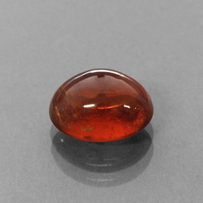 Granate espesartita naranja natural de 4,35 ct, transparente, transparente / translúcido