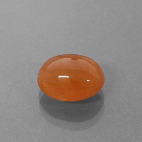 Hilo de espesartita Naranja natural de 6.54 ct, Transparente, Transparente / Translúcido