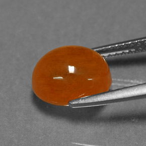 Granate espesartita naranja natural de 6,24 ct, transparente, transparente / translúcido