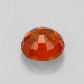 Granate espesartita naranja natural de 0,99 ct, corte redondo, VS