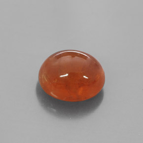 Granate espesartita naranja natural de 6,14 ct, transparente, transparente / translúcido
