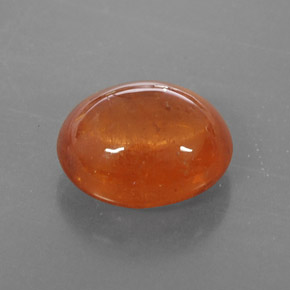 Granate espesartita naranja natural de 6,01 ct, transparente, transparente / translúcido
