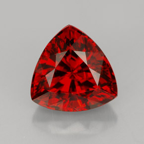 Granate espesartita naranja natural de 4,48 ct, trillón, VVS-VS