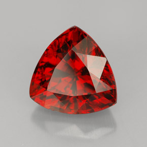 Granate espesartita naranja natural de 4,48 ct, trillón, VVS-VS