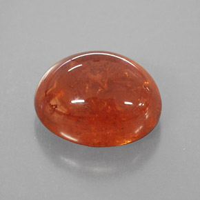 Hilo de espesartita Naranja natural de 4.91 ct, Transparente, Transparente / Translúcido