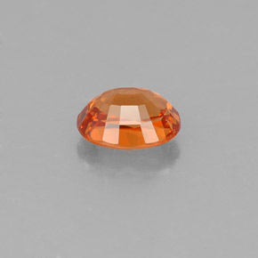 Hilo de espesartita Naranja mandarina natural de 0.73 ct, Corte Óvalo, VVS-VS