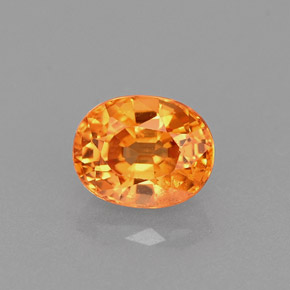 Hilo de espesartita Naranja natural de 0.94 ct, Corte Óvalo, VS