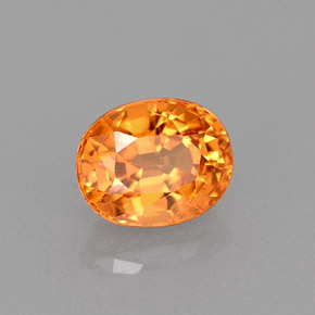Hilo de espesartita Naranja natural de 0.94 ct, Corte Óvalo, VS