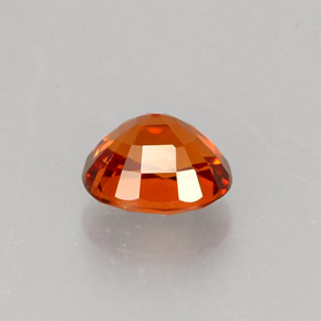 Granate espesartita naranja natural de 0,83 ct, corte óvalo, VVS-VS