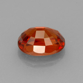 Granate espesartita naranja natural de 1,33 ct, corte óvalo, VS