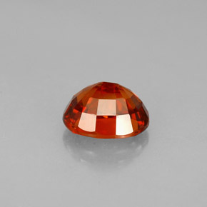 Granate espesartita naranja natural de 1,50 ct, corte óvalo, VS