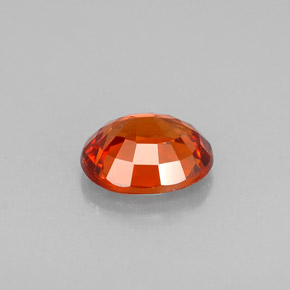 Granate espesartita naranja natural de 1,08 ct, corte óvalo, VS