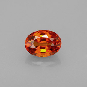 Hilo de espesartita Naranja mandarina natural de 1.22 ct, Corte Óvalo, VVS