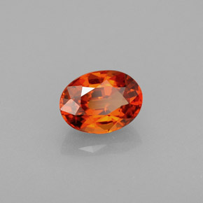 Hilo de espesartita Naranja mandarina natural de 1.22 ct, Corte Óvalo, VVS